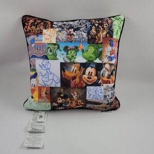 Rare Disney Parks Tribute Pillow Mickey & Friends NWT